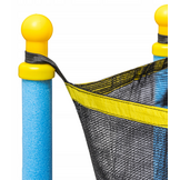 Trampoline Ø 140 cm met Veiligheidsnet - Max. 45 kg - Blauw/Geel