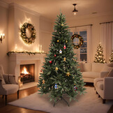 Kunstkerstboom 150 cm met Stalen Voet - 34% Korting