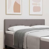 Verstelbaar Hoofdbord Taupe Stof - 34% Korting!