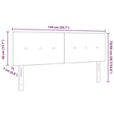 Verstelbaar Hoofdbord Taupe Stof - 34% Korting!