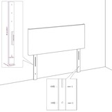 Verstelbaar Hoofdbord Taupe Stof - 34% Korting!
