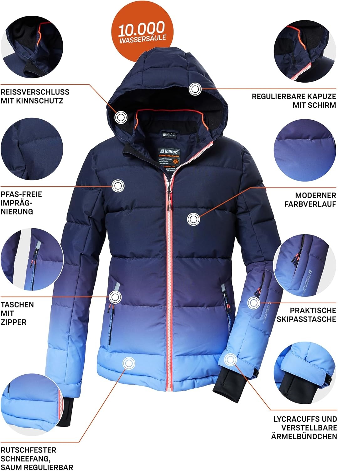 Killtec Quilted Ski Jas Meisjes - Lavendel - 12 met 29% Korting