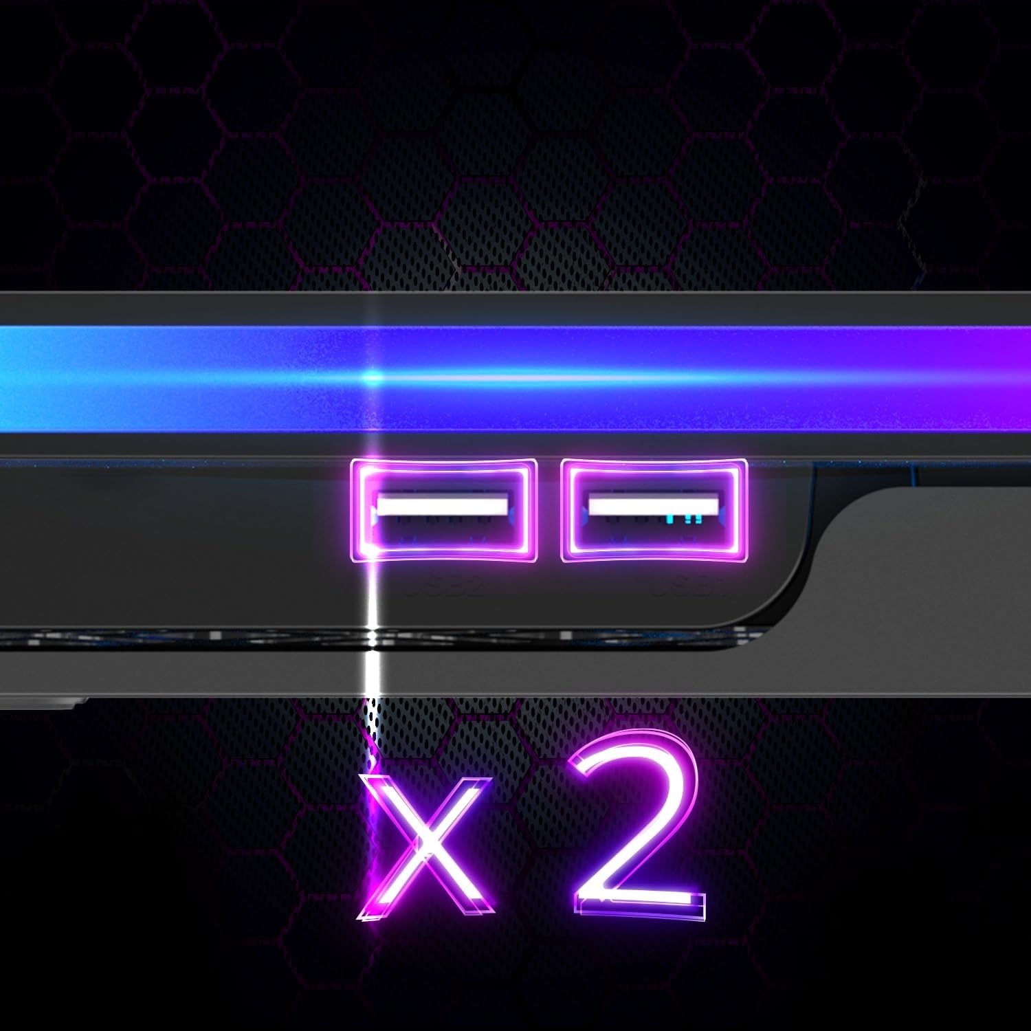 Gaming Laptop Koeler met RGB & LCD - 9 Ventilatoren - 33% Korting