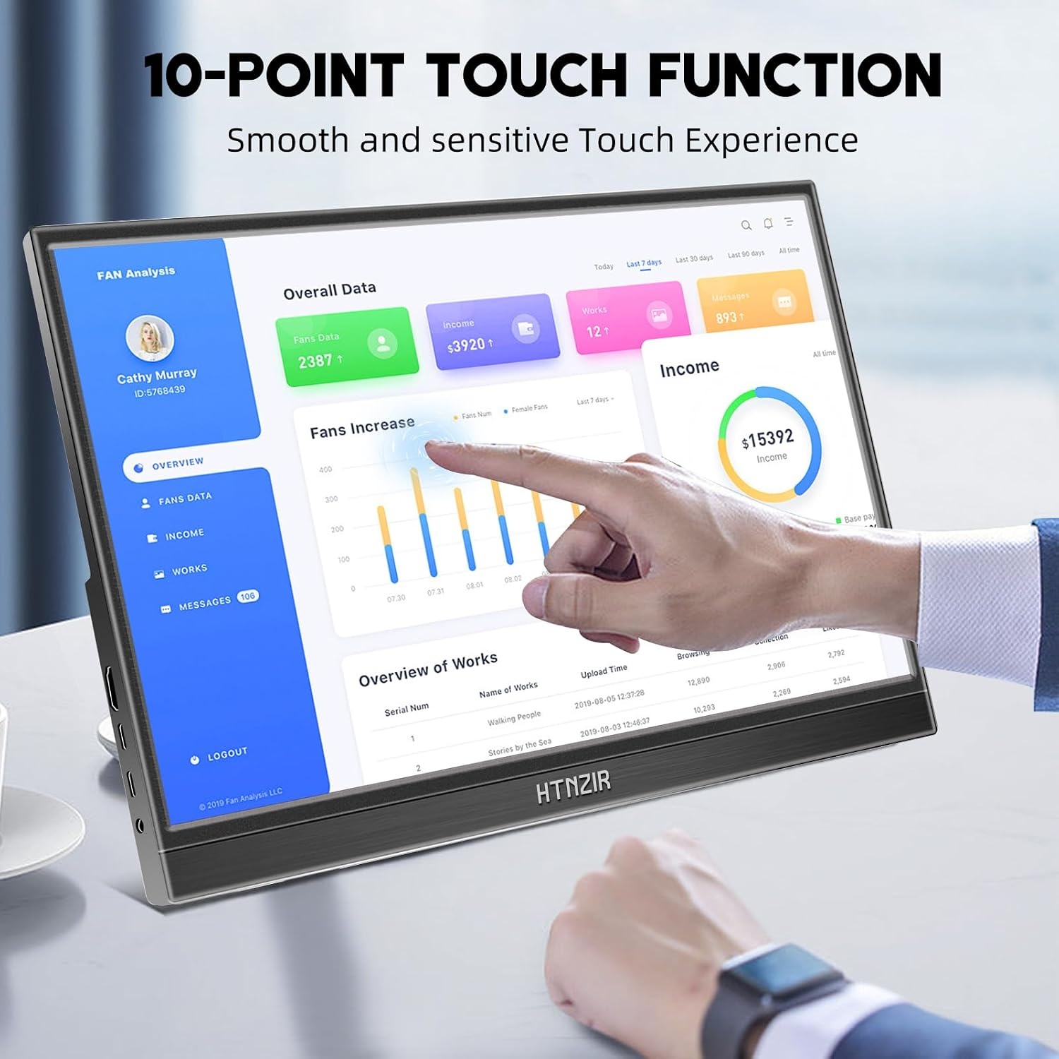 15,6" Draagbare Touchscreen Monitor - 34% Korting!