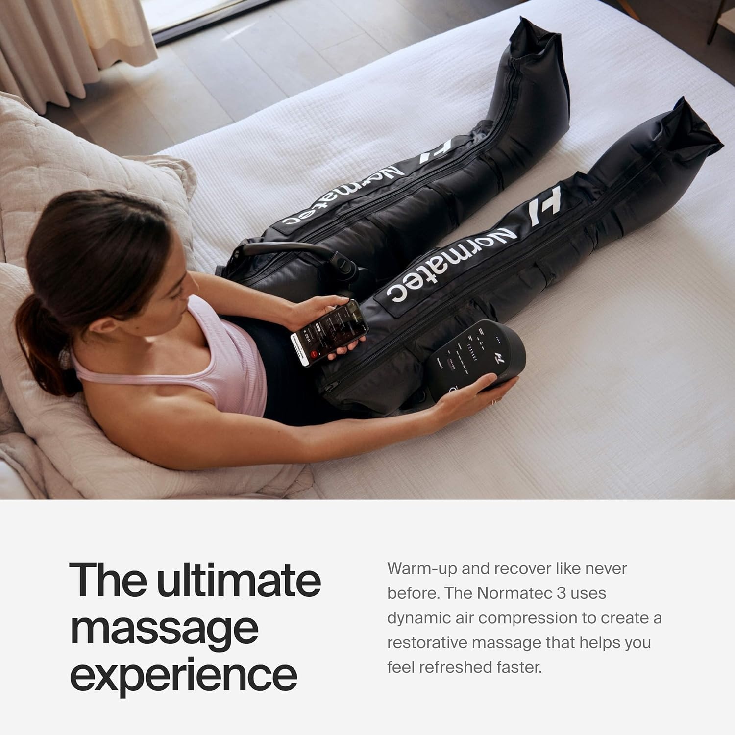 Hyperice Normatec 3 Beenmassager Compressie Zwart - 35% Korting
