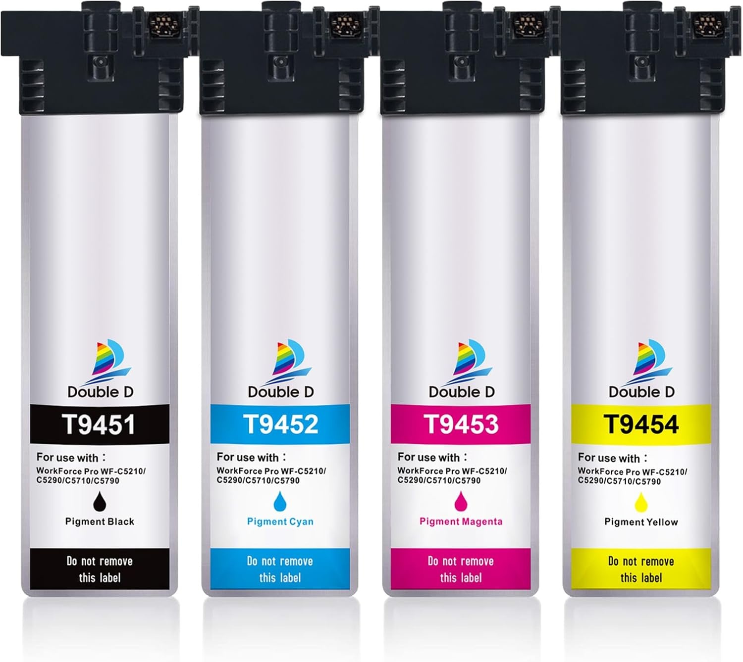 4x DOUBLE D T9451-T9454 Inktcartridges voor Epson, 34% Korting
