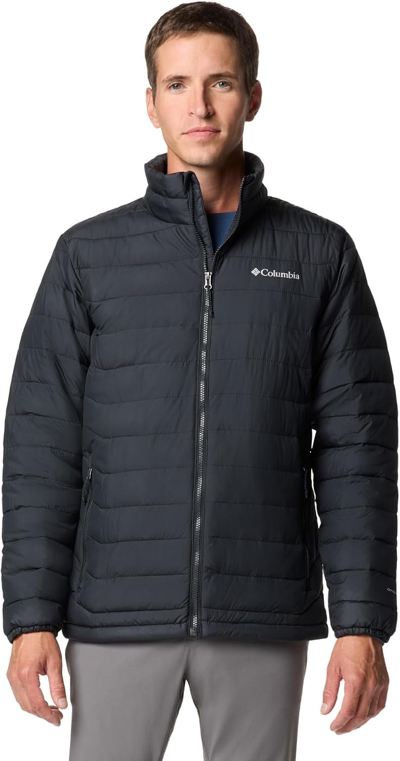 Columbia Powder Lite II Gewatteerde Jas Zwart Maat M (60% Korting)