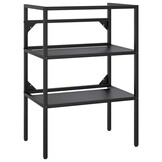 VidaXL Wastafelframe Zwart IJzer 59x38x83 cm - 34% Korting!