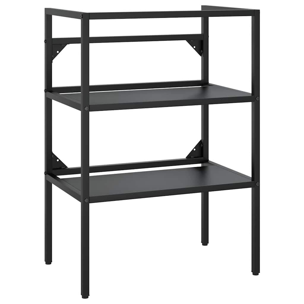 VidaXL Wastafelframe Zwart IJzer 59x38x83 cm - 34% Korting!