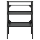 VidaXL Wastafelframe Zwart IJzer 59x38x83 cm - 34% Korting!