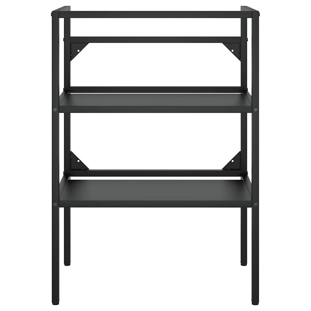 VidaXL Wastafelframe Zwart IJzer 59x38x83 cm - 34% Korting!