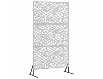 Privacyscherm Gegalvaniseerd Staal 100x50x180 cm Zilver - 34% Korting