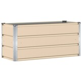 vidaXL Plantenbak Ivoor 100cm Staal - 34% Korting!