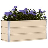 vidaXL Plantenbak Ivoor 100cm Staal - 34% Korting!