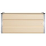 vidaXL Plantenbak Ivoor 100cm Staal - 34% Korting!