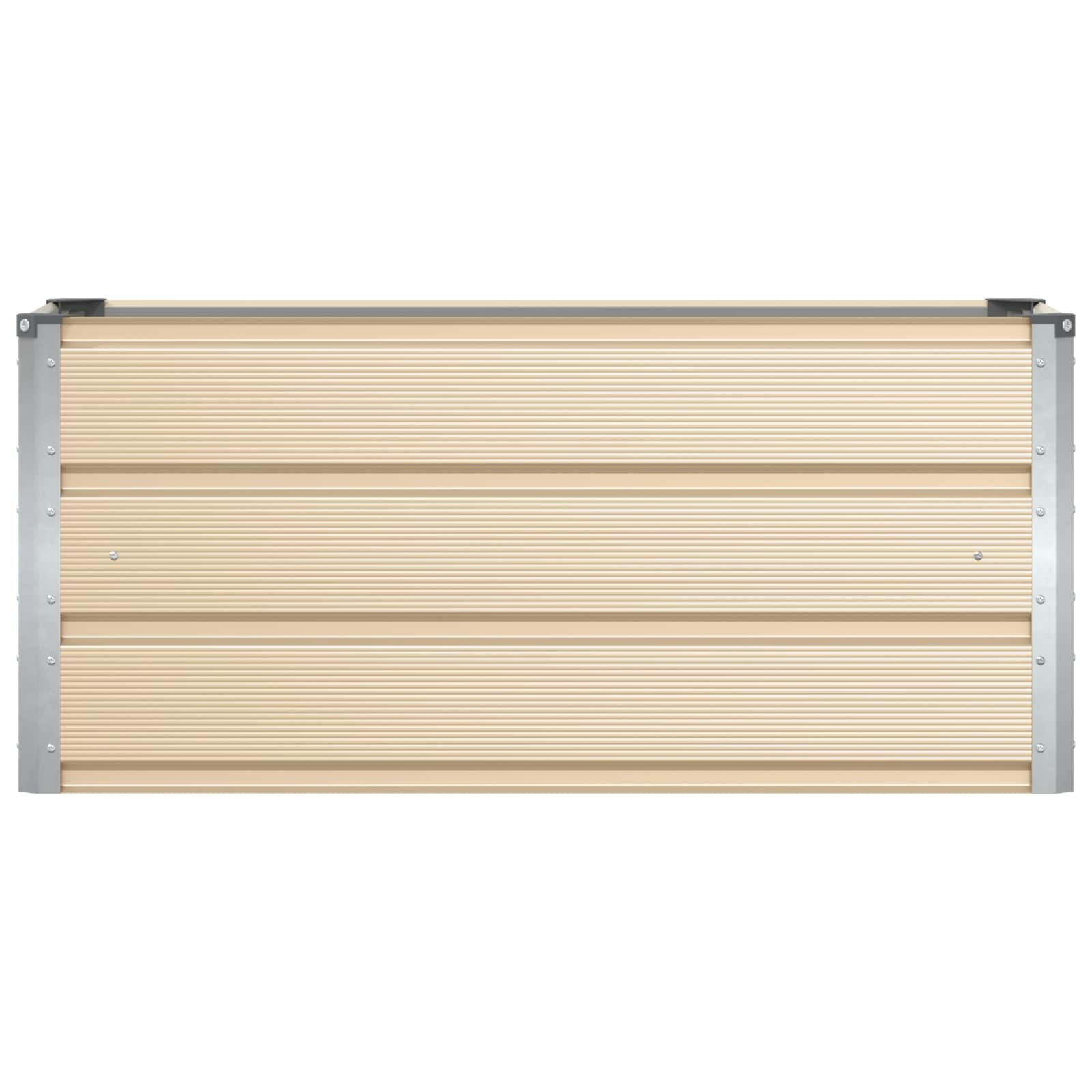 vidaXL Plantenbak Ivoor 100cm Staal - 34% Korting!