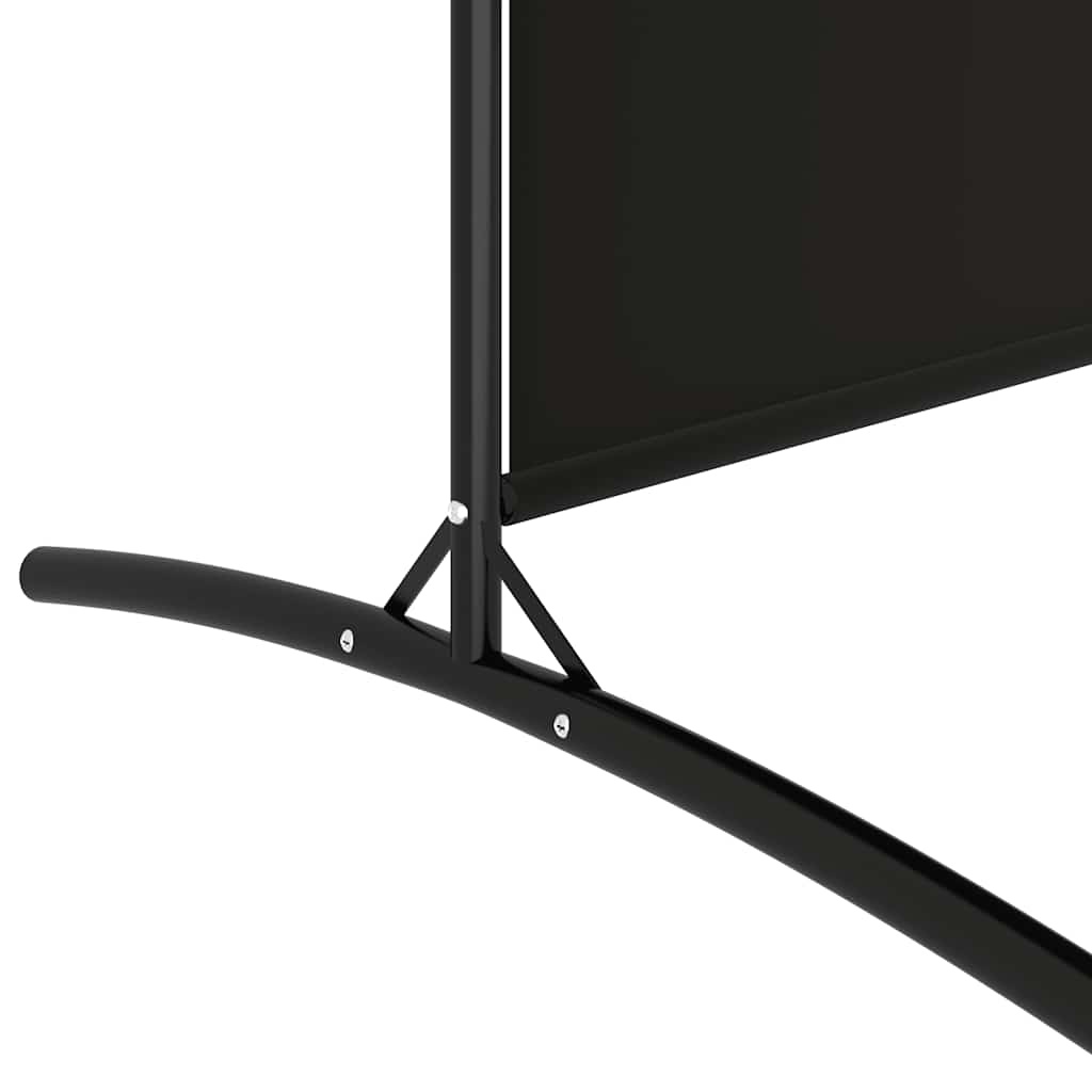vidaXL Kamerscherm 4 panelen 346x180cm Stof Zwart - 34% Korting