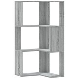 VidaXL Hoekboekenkast 3-laags Grijs Sonoma 50x50x102 cm - 33% Korting