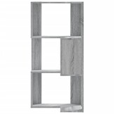 VidaXL Hoekboekenkast 3-laags Grijs Sonoma 50x50x102 cm - 33% Korting