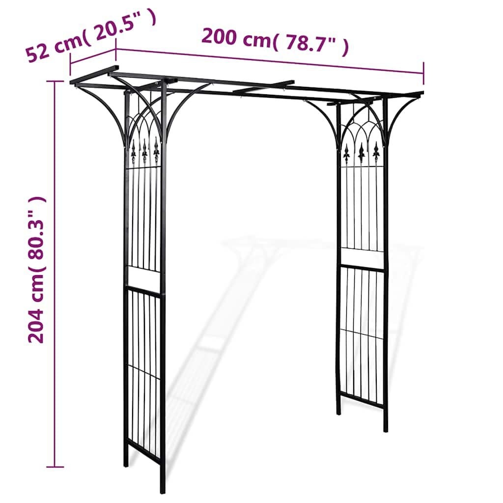 vidaXL Tuinboog 200x52x204 cm - 34% Korting