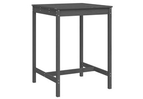 vidaXL Tuintafel Grenenhout Grijs 82,5x82,5x110 cm - 34% Korting