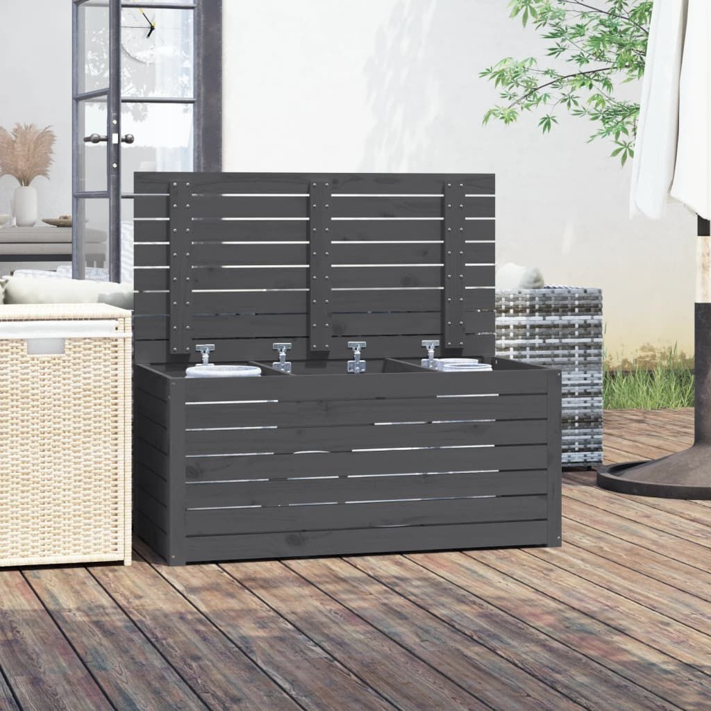 VidaXL Tuinbox Grenenhout Grijs - 34% Korting!