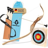 Houten Kinderboog met 6 Zuignap Pijlen & Doel - Vanaf 4 Jaar - 34% Korting