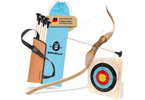 Houten Kinderboog met 6 Zuignap Pijlen & Doel - Vanaf 4 Jaar - 34% Korting