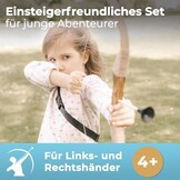 Houten Kinderboog met 6 Zuignap Pijlen & Doel - Vanaf 4 Jaar - 34% Korting