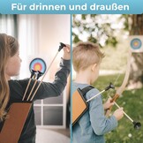 Houten Kinderboog met 6 Zuignap Pijlen & Doel - Vanaf 4 Jaar - 34% Korting