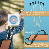 Houten Kinderboog met 6 Zuignap Pijlen & Doel - Vanaf 4 Jaar - 34% Korting