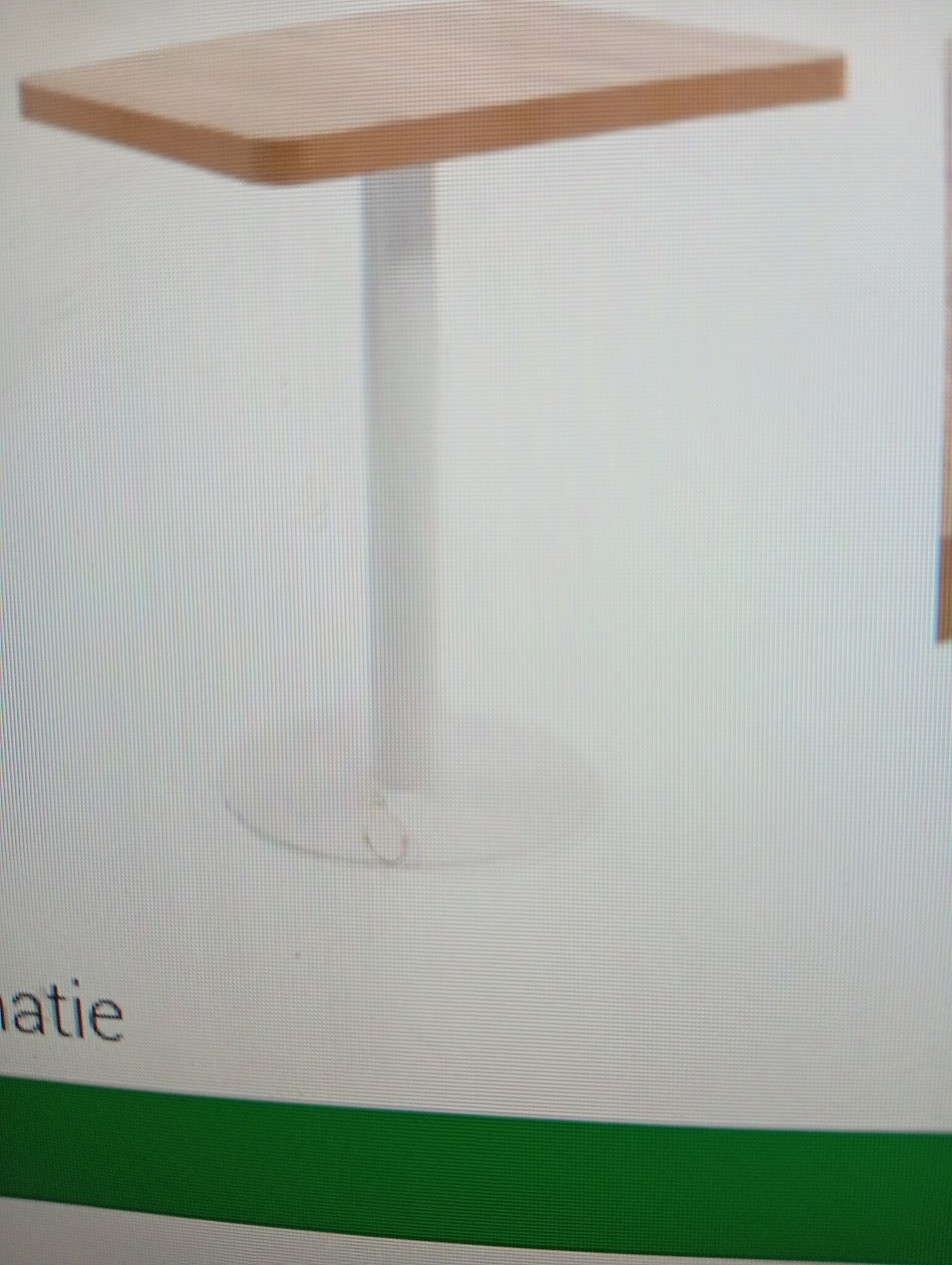 VidaXL Bistrotafel 60x60cm, MDF Lichtbruin - 59% Korting