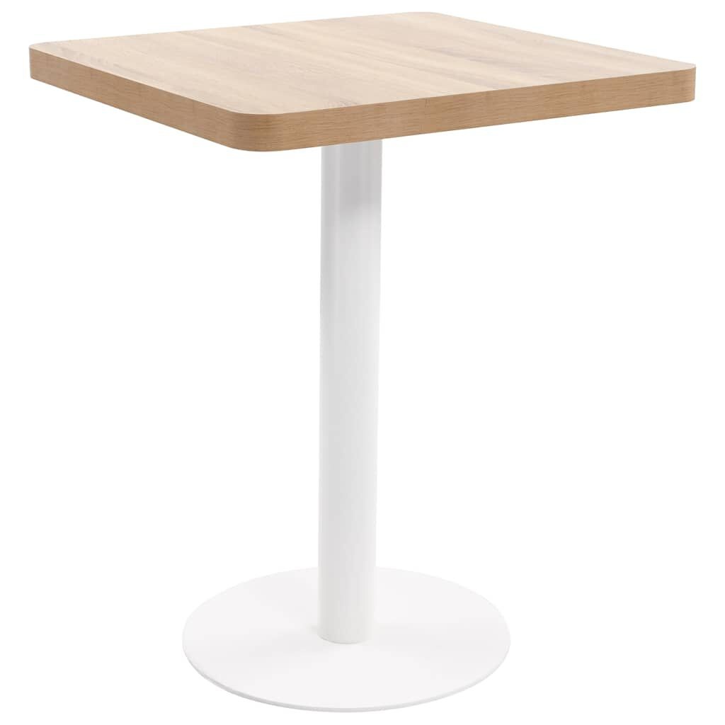 VidaXL Bistrotafel 60x60cm, MDF Lichtbruin - 59% Korting