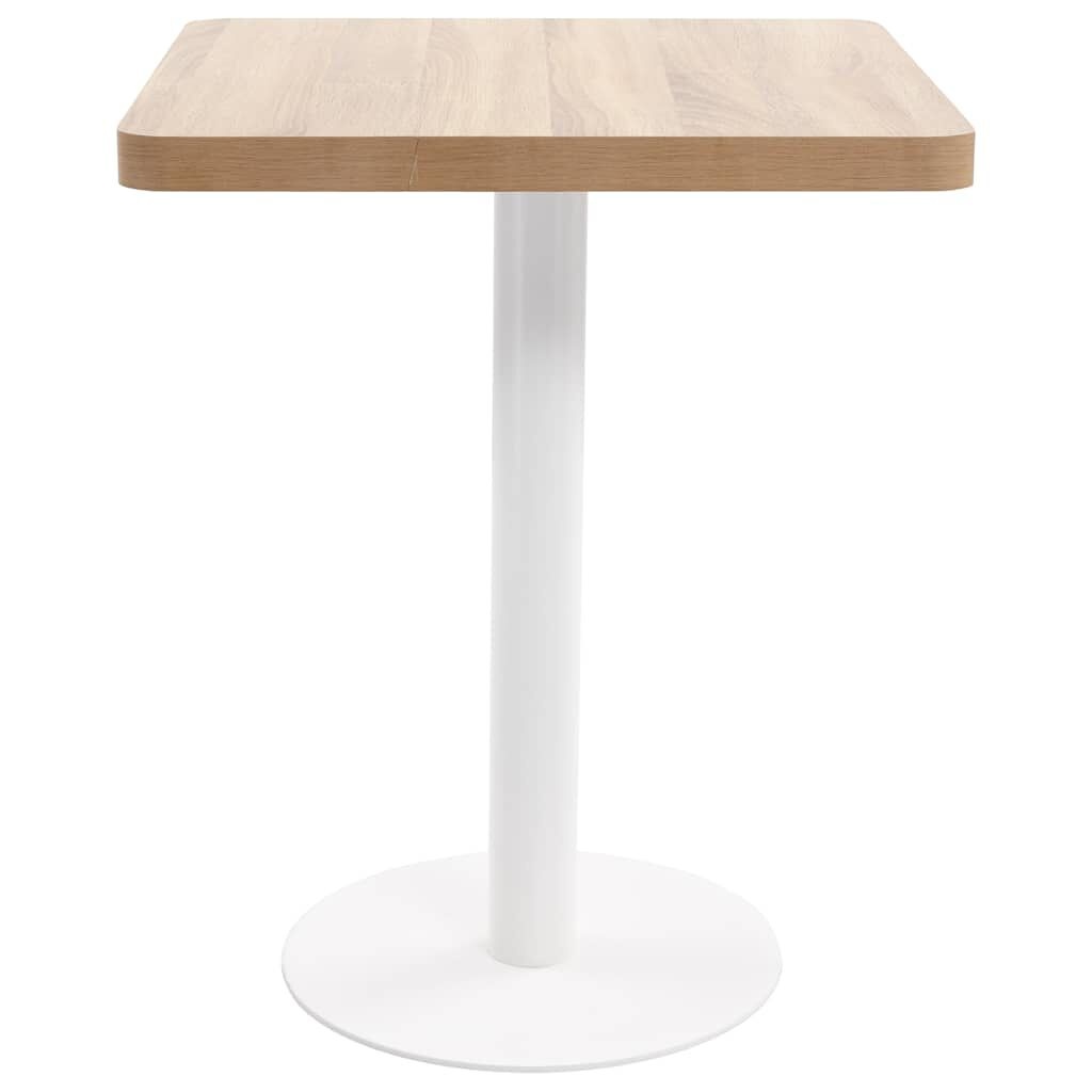 VidaXL Bistrotafel 60x60cm, MDF Lichtbruin - 59% Korting