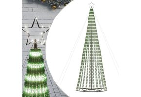vidaXL LED-kerstboom 688 LEDs koud wit 300 cm