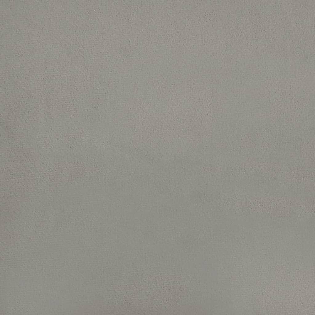 vidaXL Hoofdbord 100x5x78/88 cm fluweel lichtgrijs