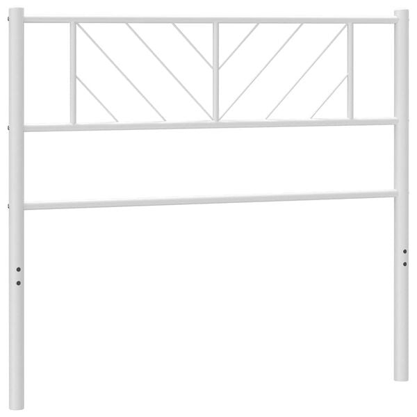 Hoofdbord Metaal Wit 90 cm - 74% Korting!