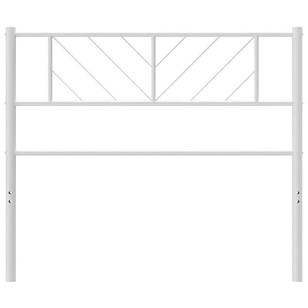 Hoofdbord Metaal Wit 90 cm - 74% Korting!