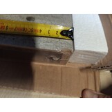 Zwevend Wandschap 90cm - Betongrijs MDF met Schade