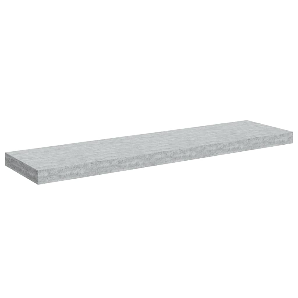 Zwevend Wandschap 90cm - Betongrijs MDF met Schade