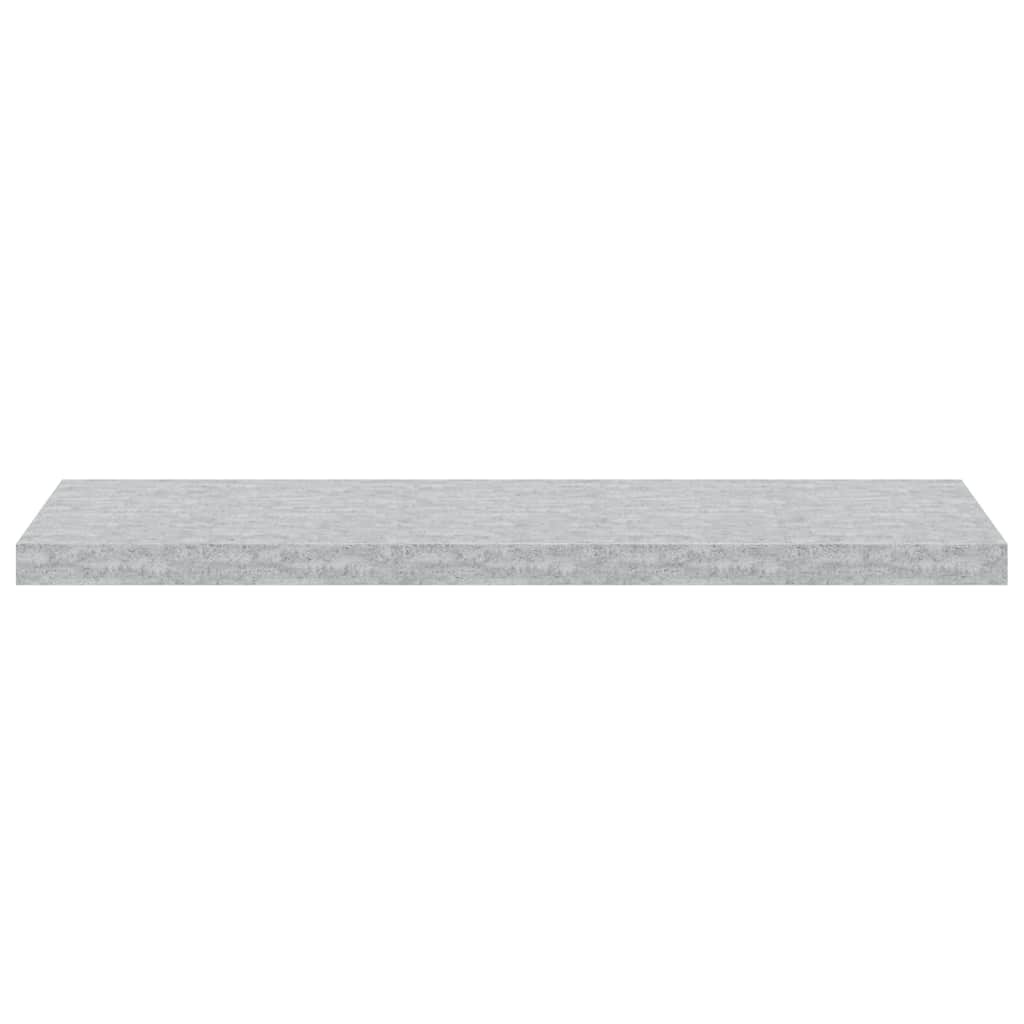 Zwevend Wandschap 90cm - Betongrijs MDF met Schade