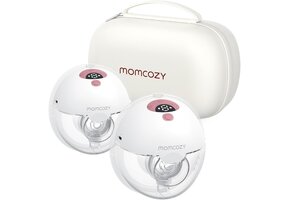 Elektrische borstkolf M5 draagbaar handsfree dubbel met 3 standen, 9 zuigniveaus, 24mm flens, rood