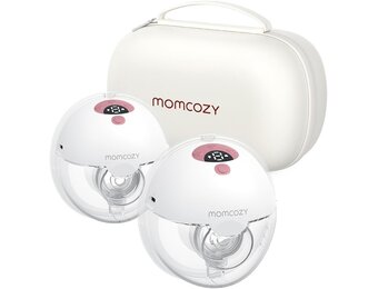 Elektrische borstkolf M5 draagbaar handsfree dubbel met 3 standen, 9 zuigniveaus, 24mm flens, rood