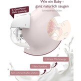 Elektrische borstkolf M5 draagbaar handsfree dubbel met 3 standen, 9 zuigniveaus, 24mm flens, rood
