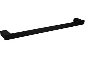 Handdoekstang voor badkamer & keuken 60 cm mat zwart RVS SUS 304 | Roestbestendig & Krasbestendig