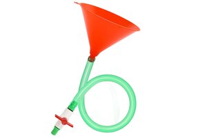 Transparante kunststof biertrechter met slang voor bierbong, feesten en festivals