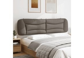 vidaXL Hoofdbordkussen 200 cm stof taupe