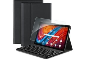 Toetsenbord Hoes Zwart voor Lenovo Tab M10 3rd Gen 10.1 (2022) Duits QWERTZ PU Leder 3-in-1