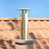 vidaXL Schouwkap Verlenging Zilver 31x31x50cm (84% Korting!)