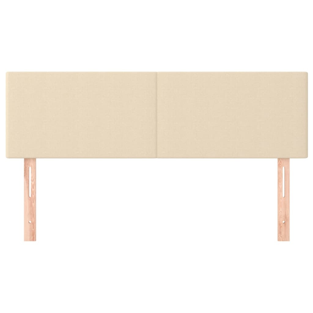 vidaXL Hoofdborden (2 stuks) Crèmekleurig Stof - 86% Korting